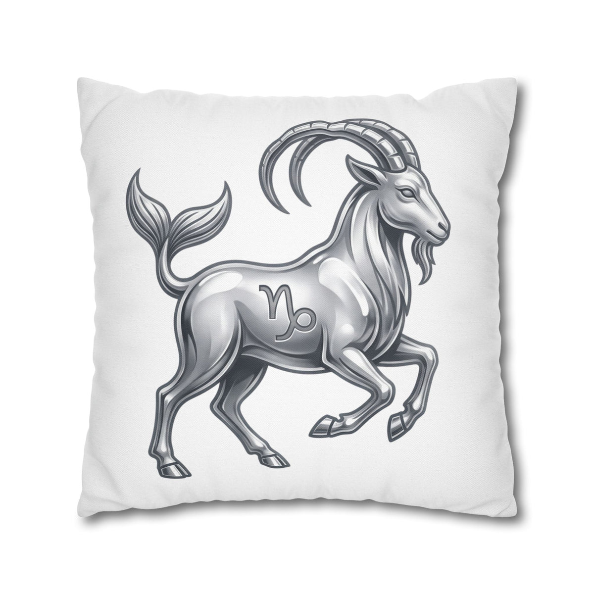 Capricorn Zodiac Pillowcase — Goat-Mermaid Astrology Cushion Cover