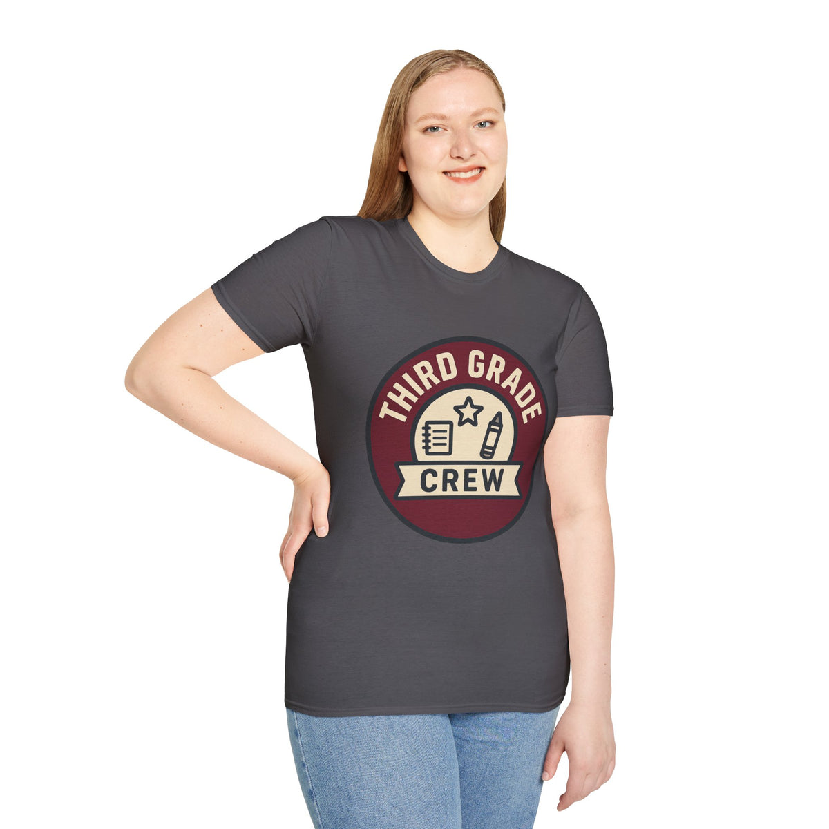 Third Grade Crew T-Shirt — Retro School Teacher & Student Tee - Trending Now - August 2026