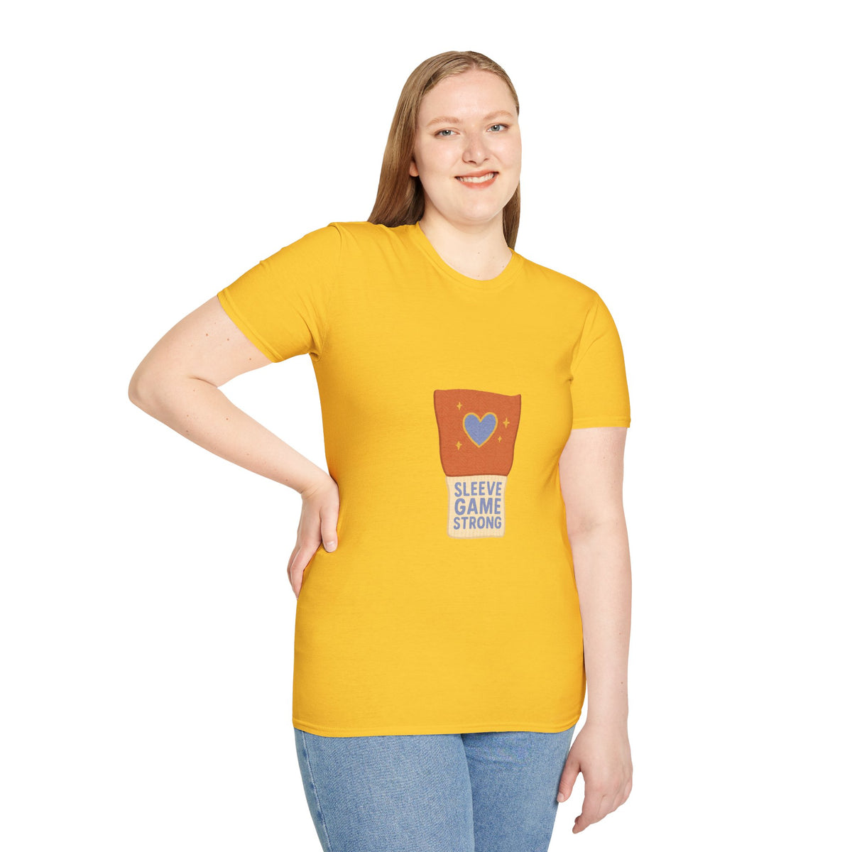 Sleeve Game Strong T-Shirt — Cute Hand-Drawn Sleeve with Heart Graphic - Trending Now - October 2026