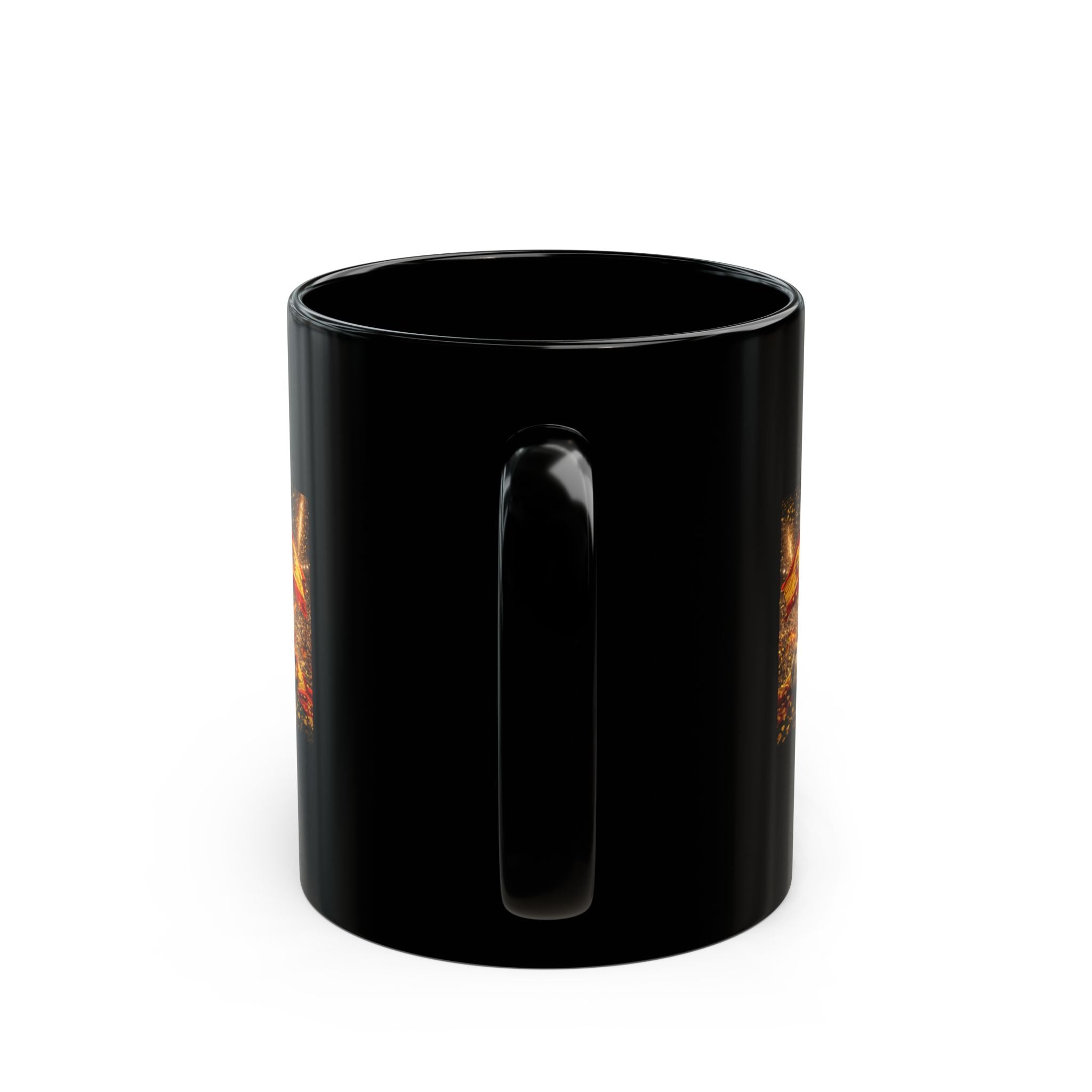 World Cup Champions Black Mug — Soccer Trophy Celebration Coffee Cup