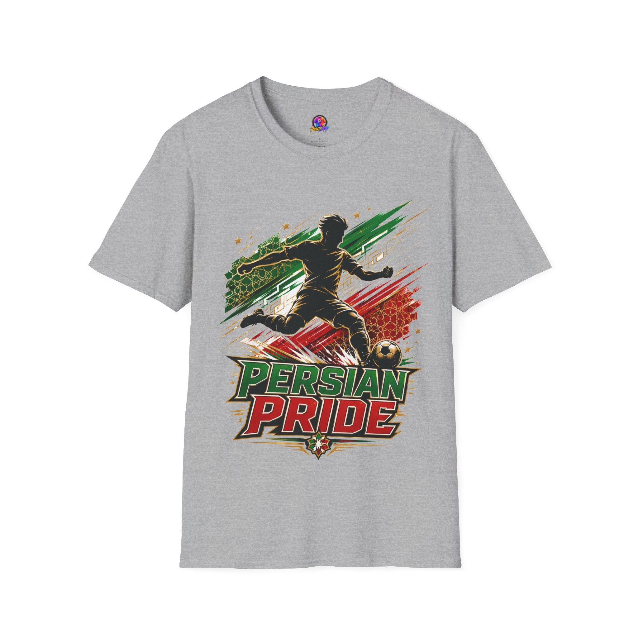 Iran Persian Pride Soccer Tee — Iranian Football Fan T-Shirt