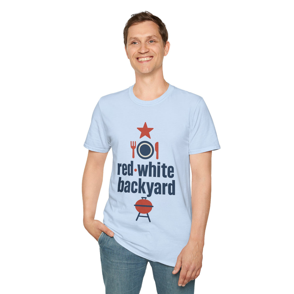 Patriotic BBQ T-Shirt — Red Star Plate Grill Graphic - Trending Now - August 2026