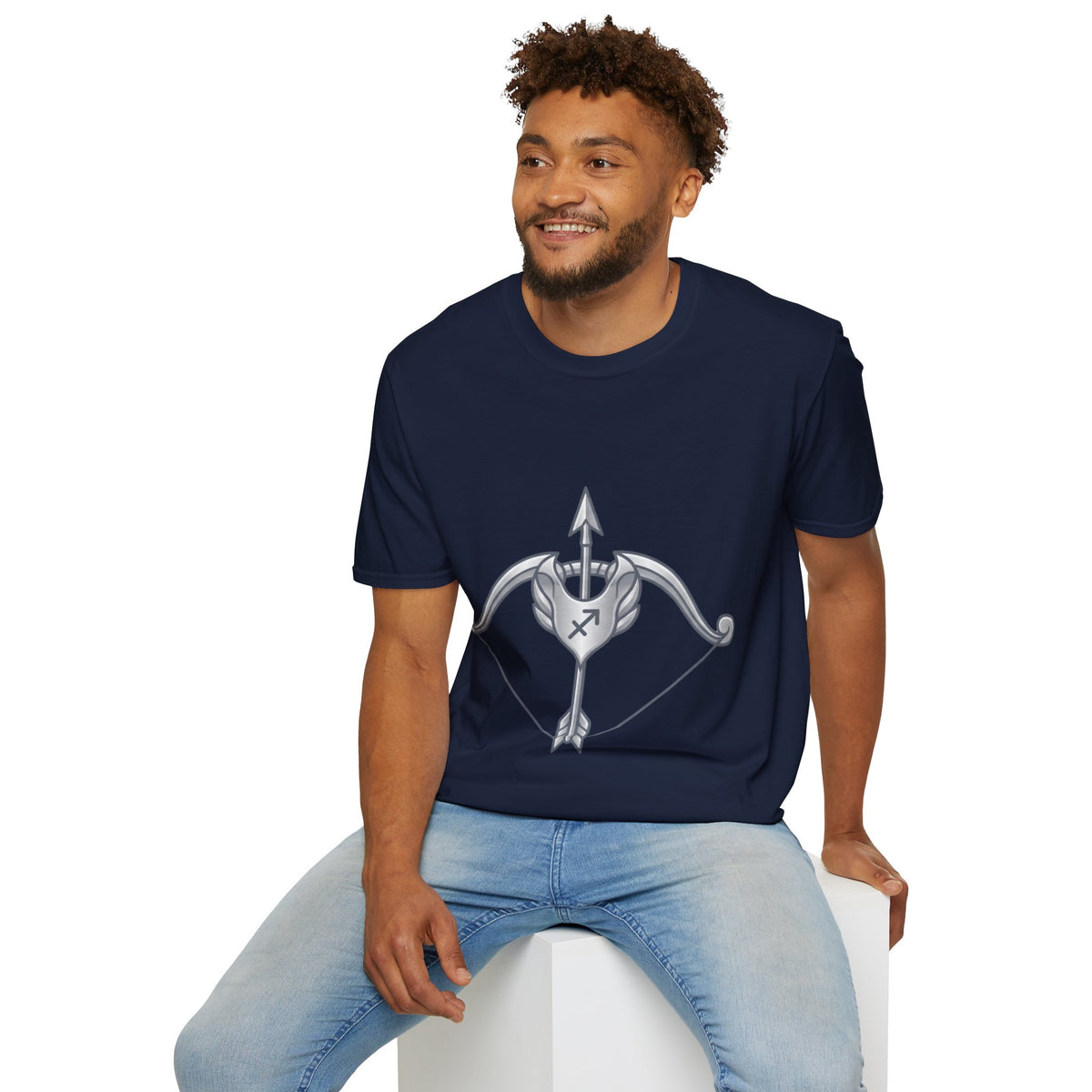 Arrow Heart T-Shirt — Minimal Cupid Bow & Arrow Design