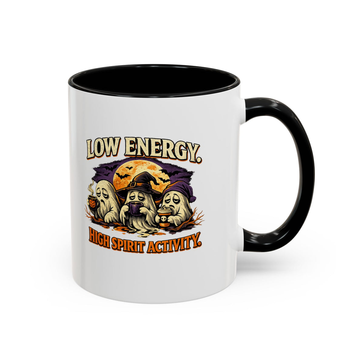 Halloween  Low Energy High Spirit  Accent Coffee Mug