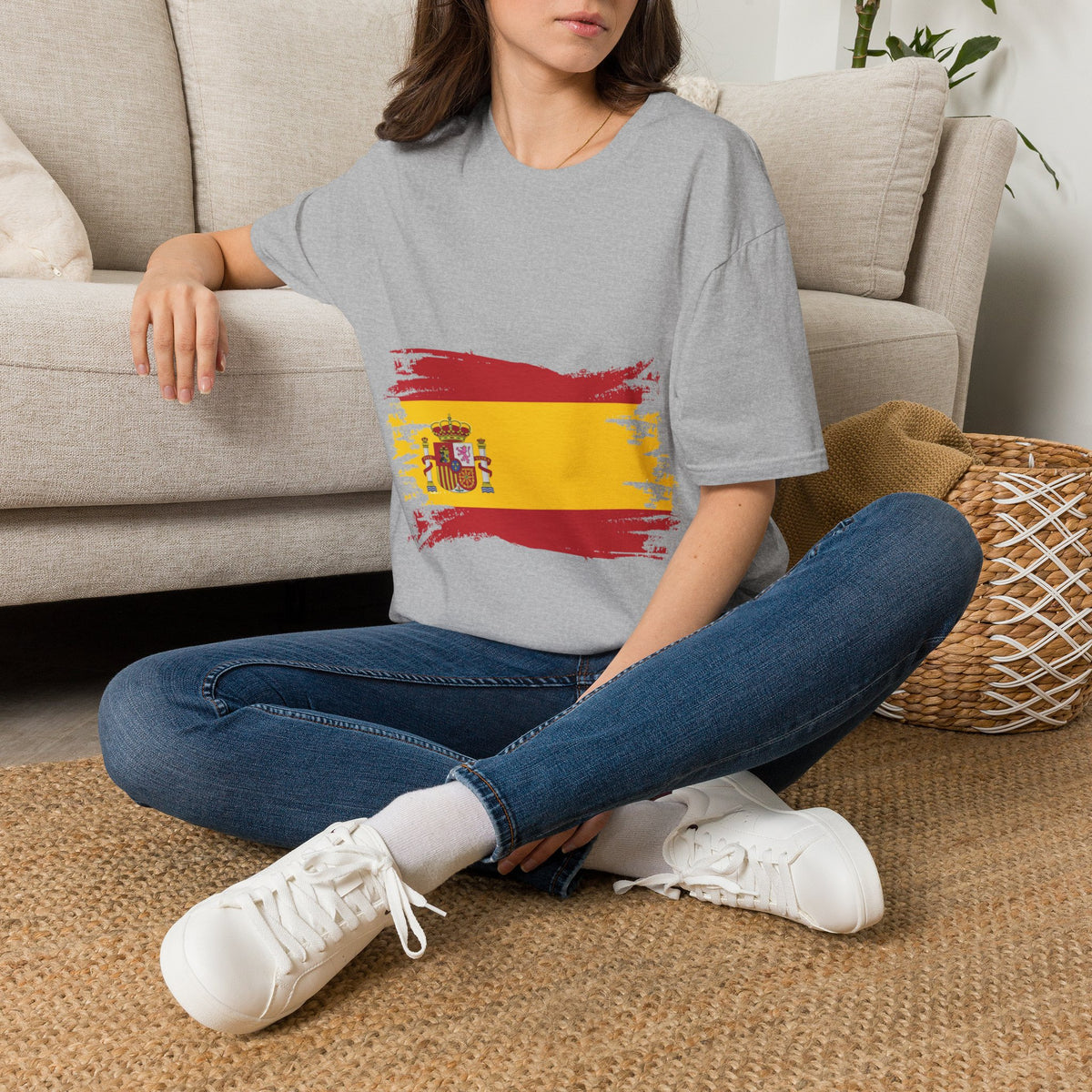 Spain Flag T-Shirt — Distressed Spanish Flag Graphic Tee