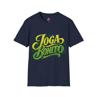 Brazil T-Shirt — 'Joga Bonito' Vintage Soccer Script Tee