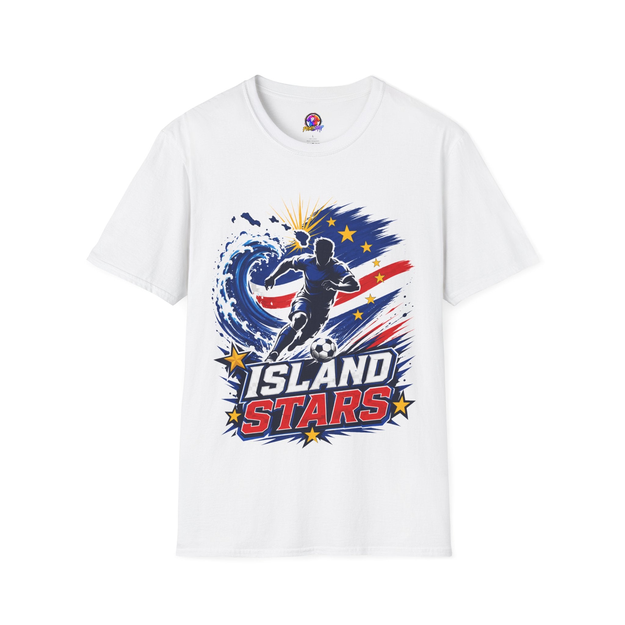 Cabo Verde Island Stars Soccer T-Shirt – Pacific Wave Football Team Tee
