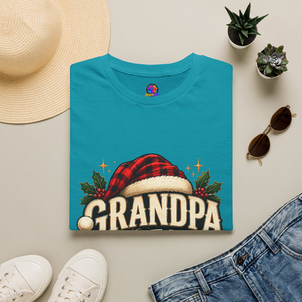 Christmas Grandpa Clause Unisex Softstyle T-Shirt
