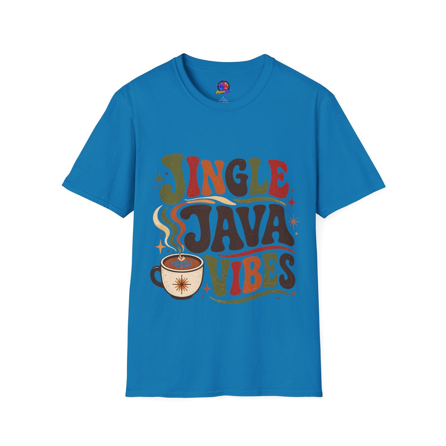 Retro "Jingle Java Vibes" T-Shirt