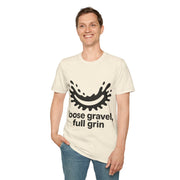 "Loose Gravel Full Grin" Funny Cycling Tee | Mud Splash Bike Graphic T-Shirt - Trending Now - September 2026