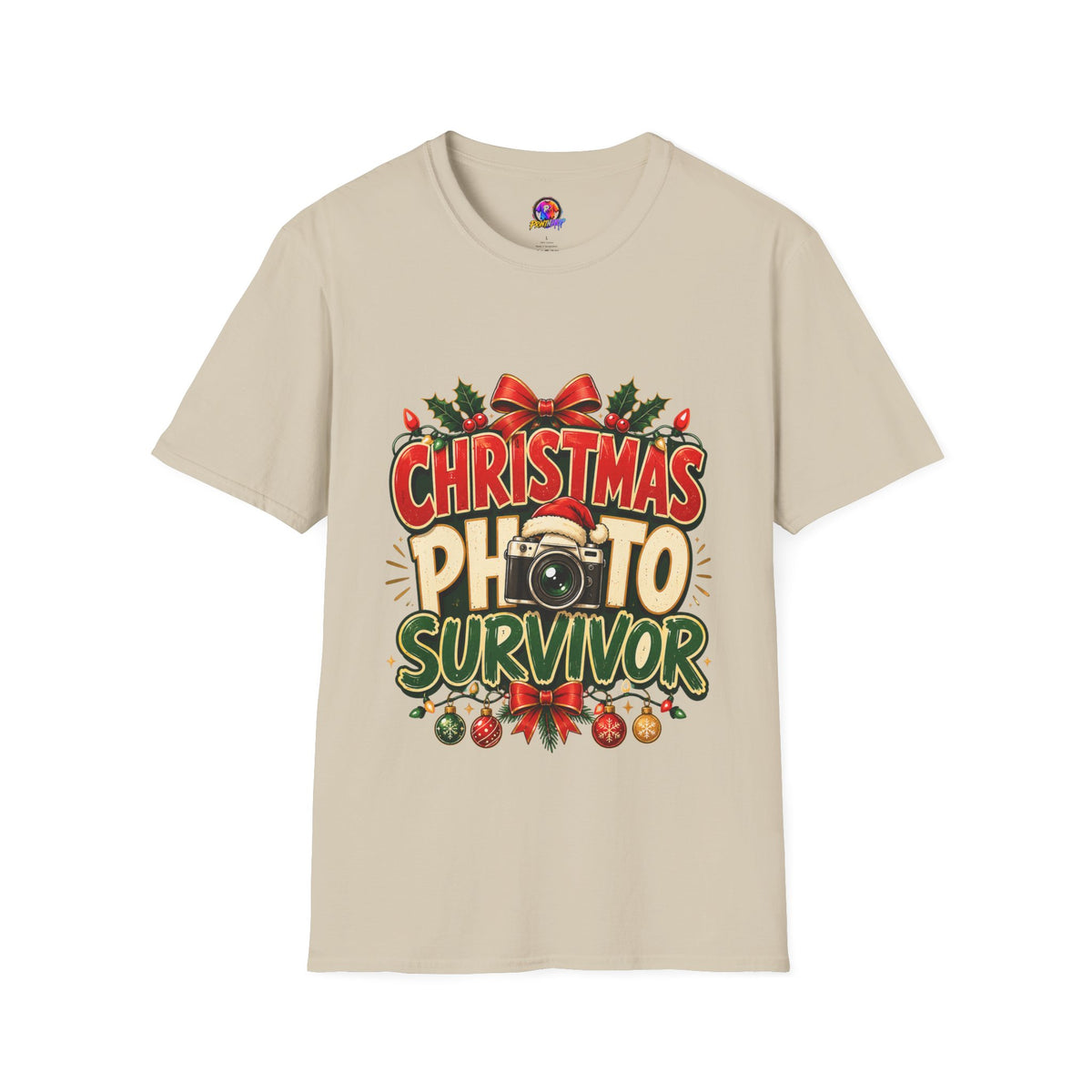 Christmas Photo Survivor T-Shirt — Funny Holiday Graphic Tee