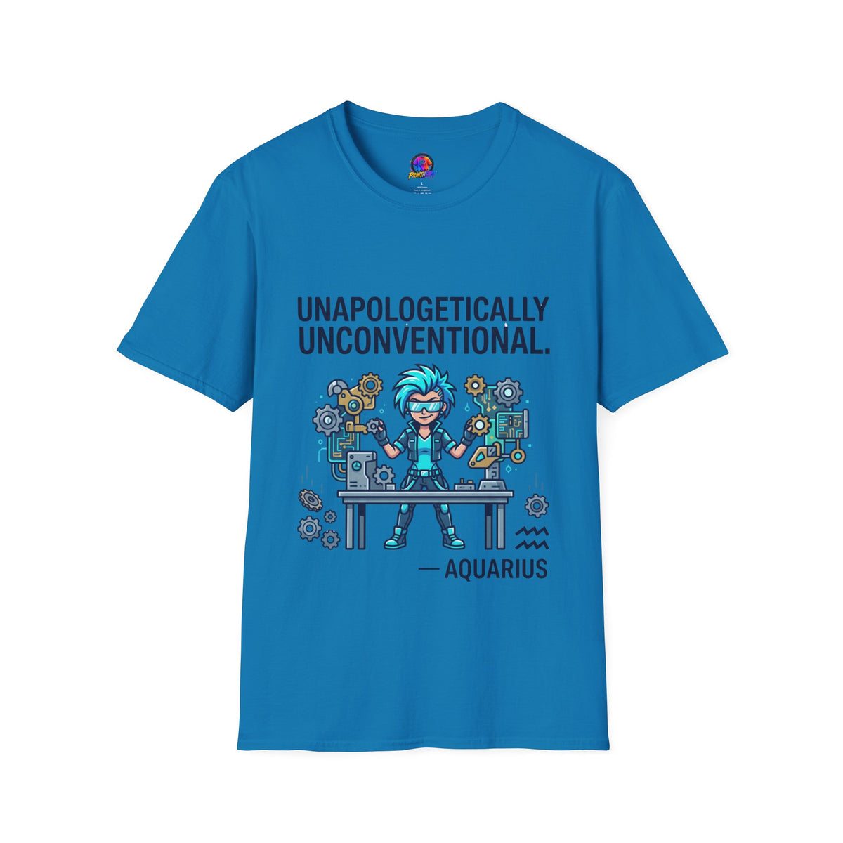 Aquarius Zodiac Unapologetically Unconventional Graphic T-Shirt