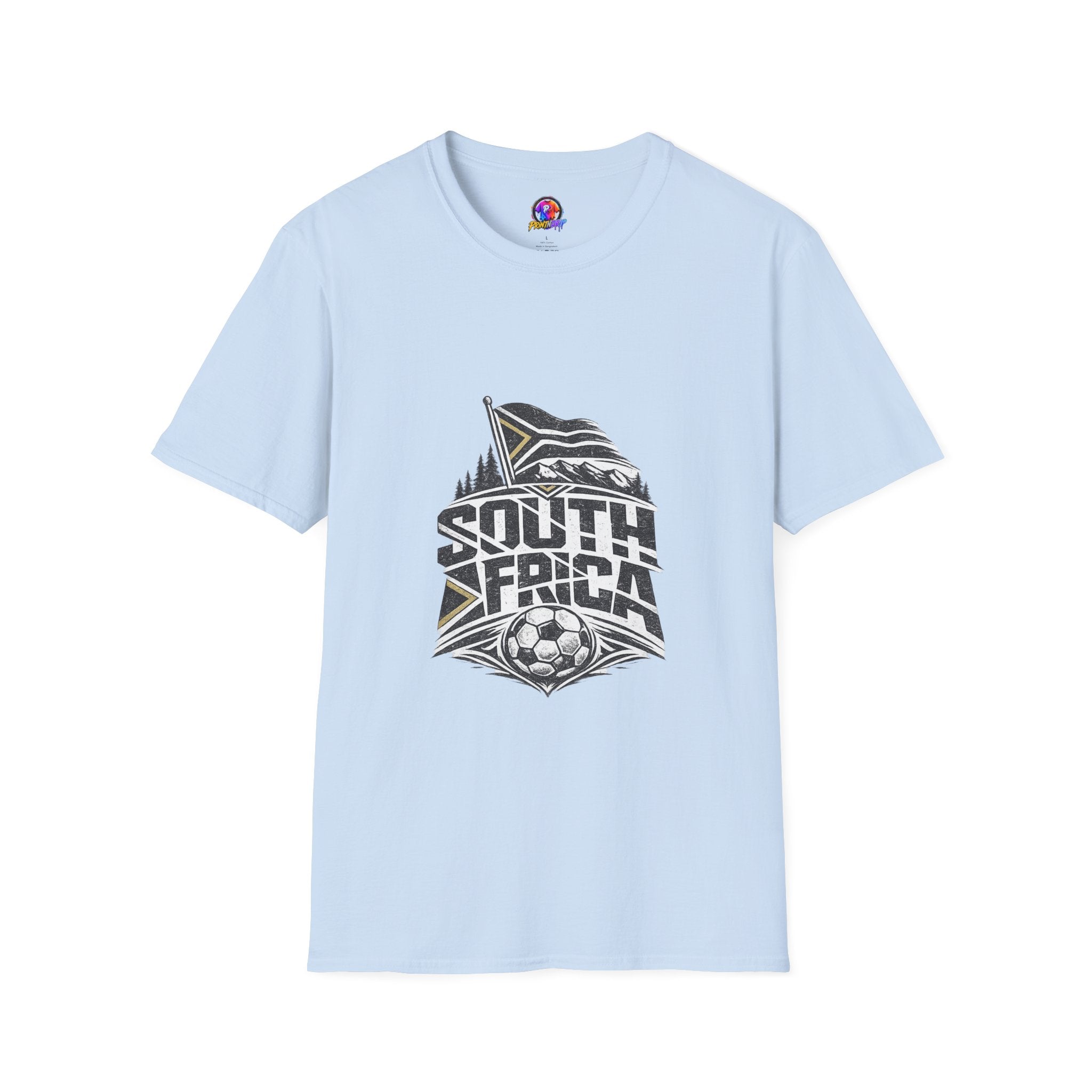 South Africa Flag & Soccer Crest T‑Shirt