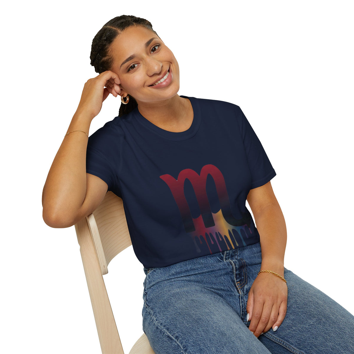 Scorpio Drip Symbol T-Shirt — Zodiac Scorpion Astrology Tee