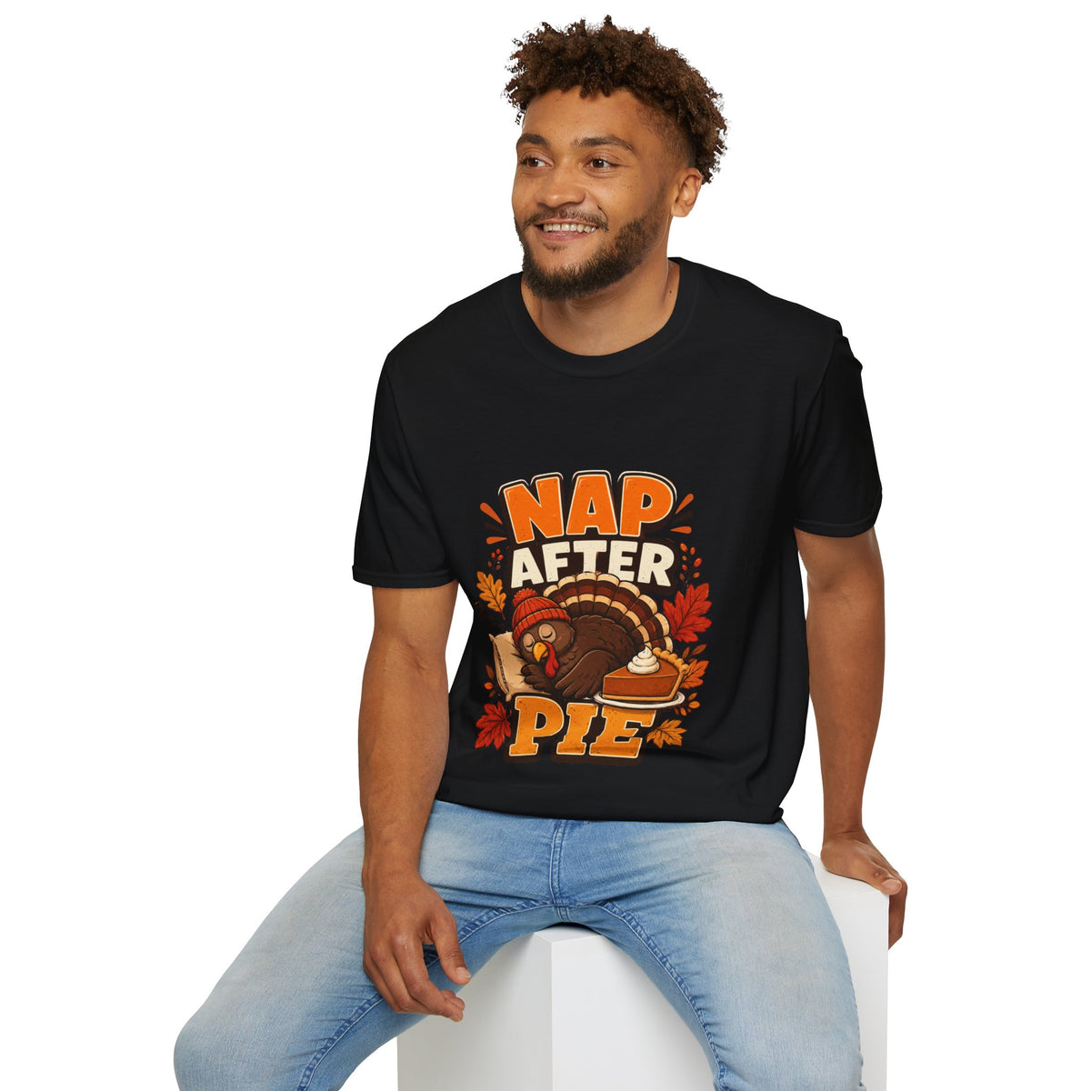 Thanksgiving T-Shirt Nap After Pie T-Shirt — Funny Thanksgiving Turkey Tee