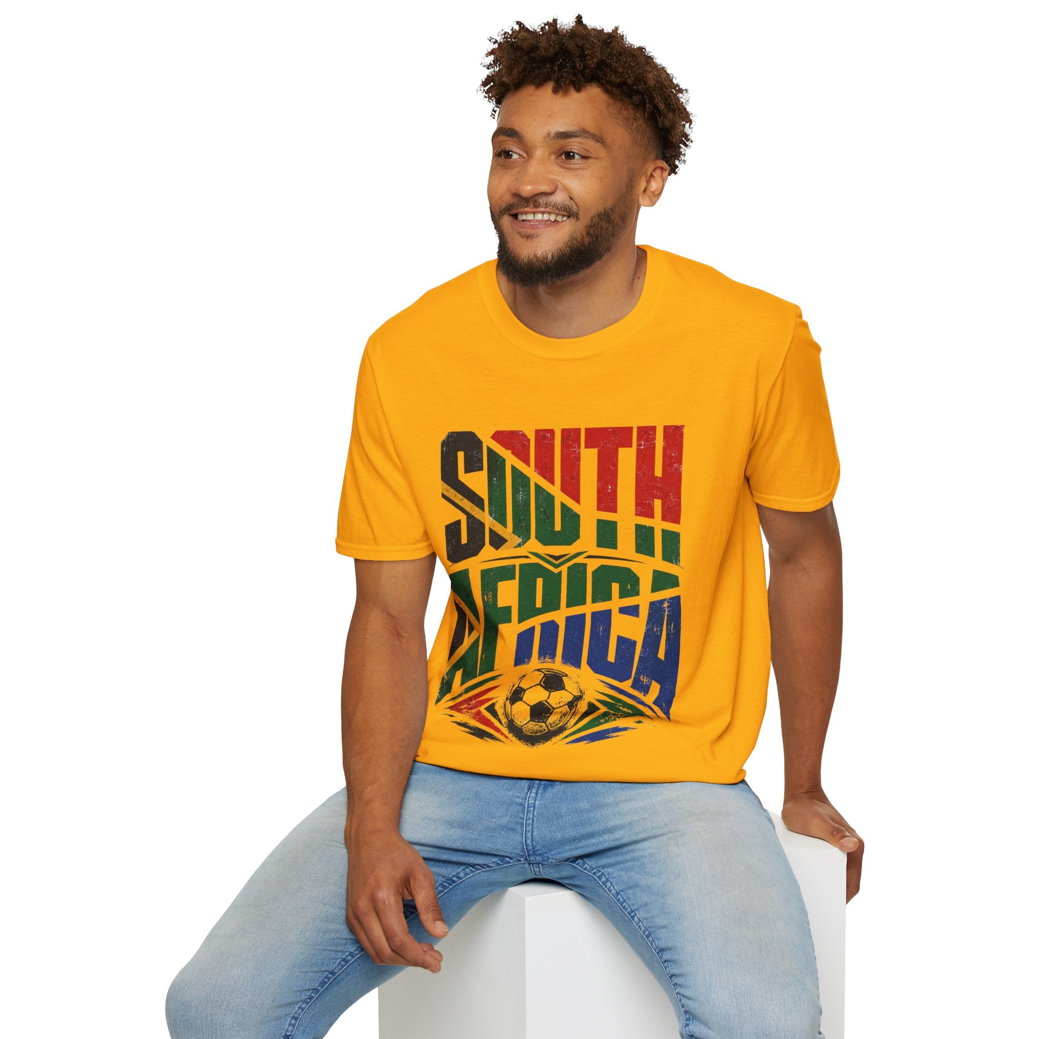 South Africa Soccer T-Shirt — Vintage Flag Football Fan Tee