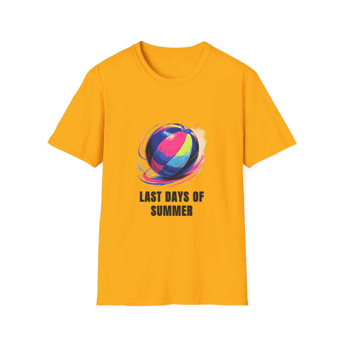 Last Days of Summer T-Shirt — Colorful Beach Ball Graphic Tee - Trending Now - August 2026