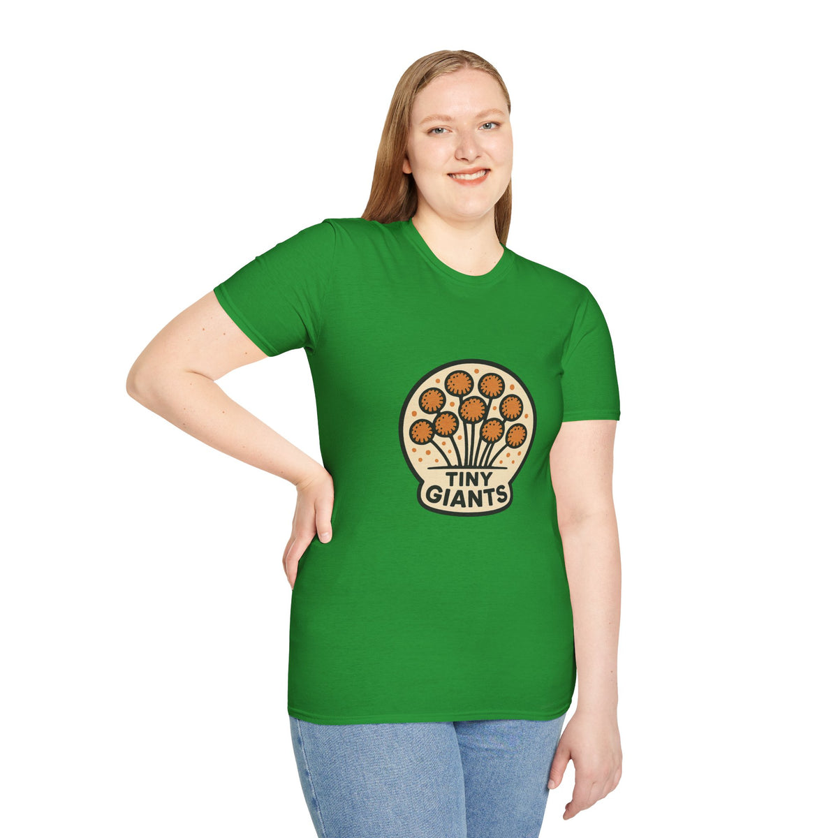 Tiny Giants Mushroom T-Shirt — Vintage Psychedelic Fungi Graphic Tee