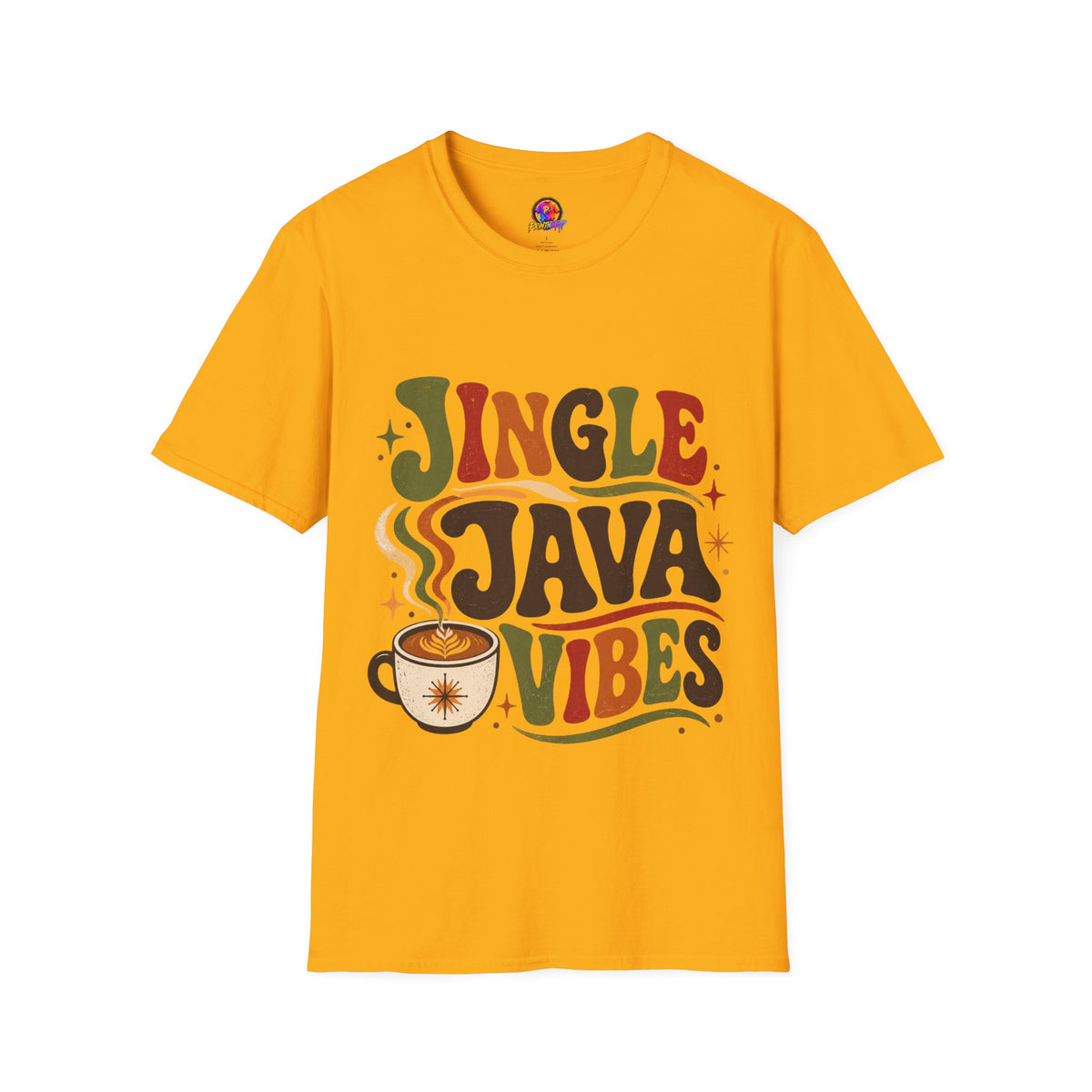 Retro "Jingle Java Vibes" T-Shirt