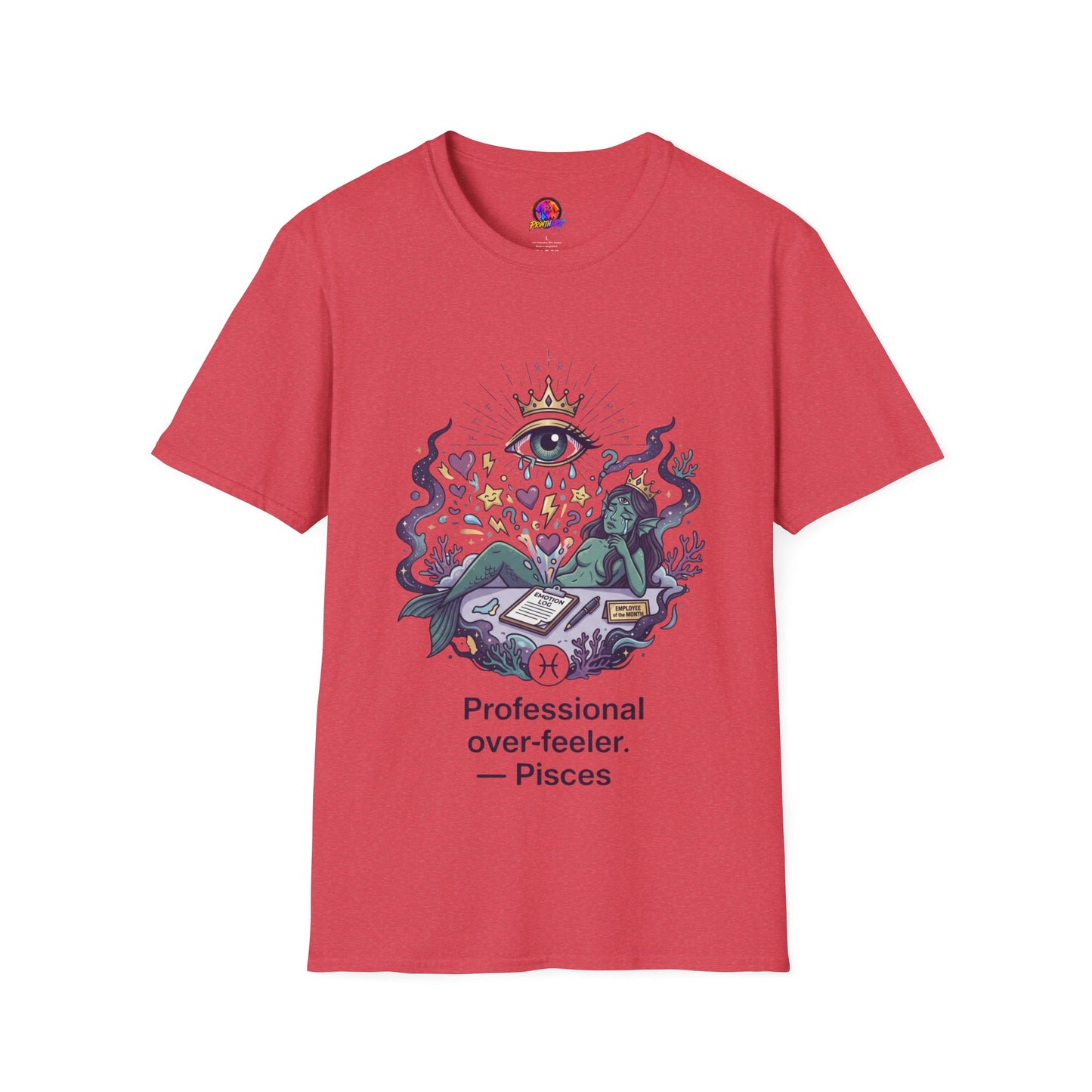 Mystic Eye Graphic T‑Shirt — 'Professional Over‑Feeler' Surreal Tee