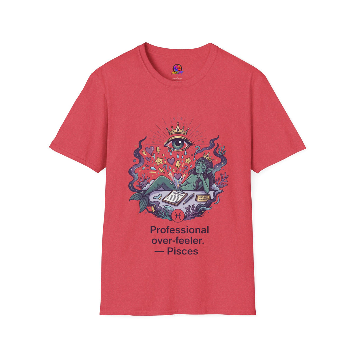 Mystic Eye Graphic T‑Shirt — 'Professional Over‑Feeler' Surreal Tee