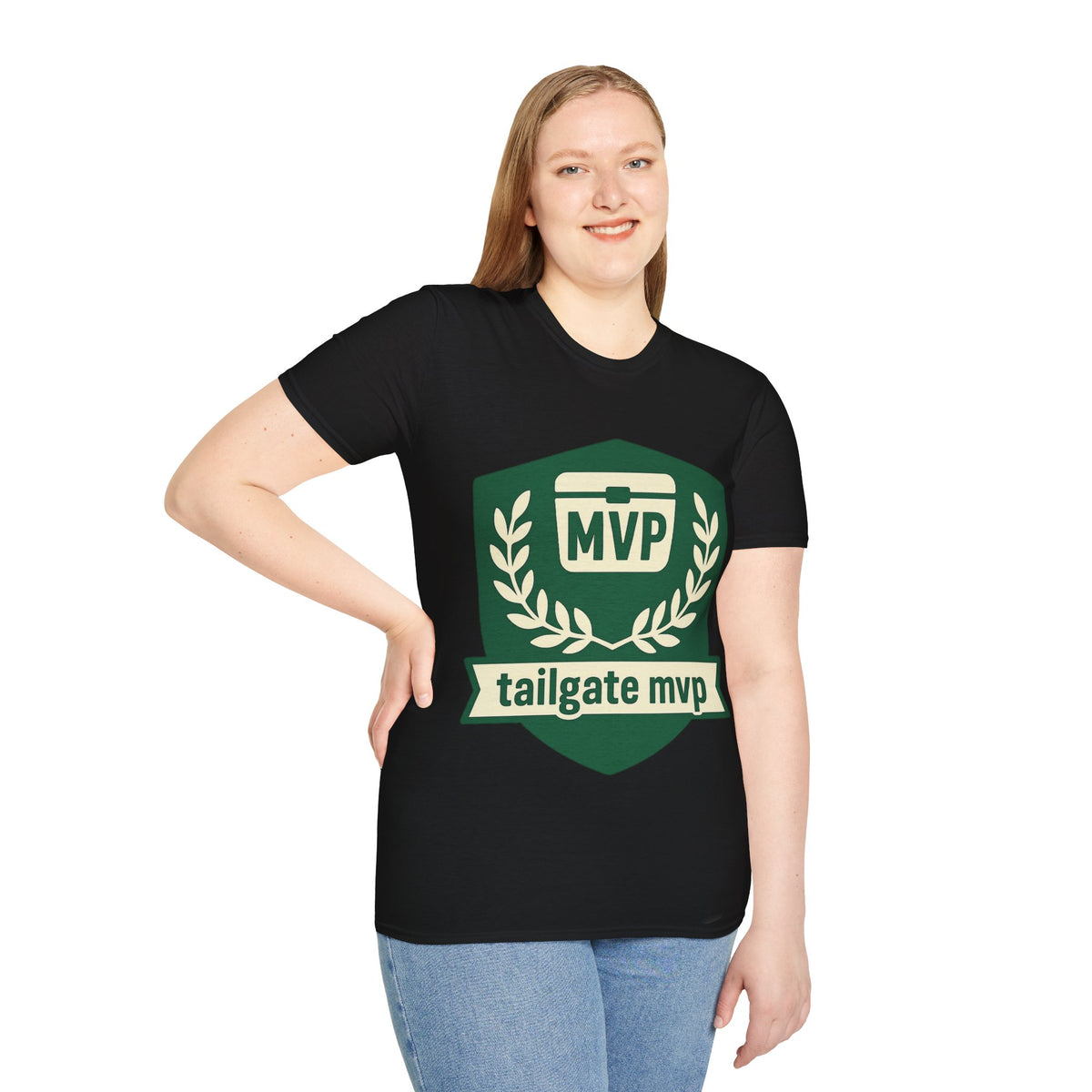 MVP Tailgate T-Shirt — Vintage Green MVP Badge Tee - Trending Now - August 2026