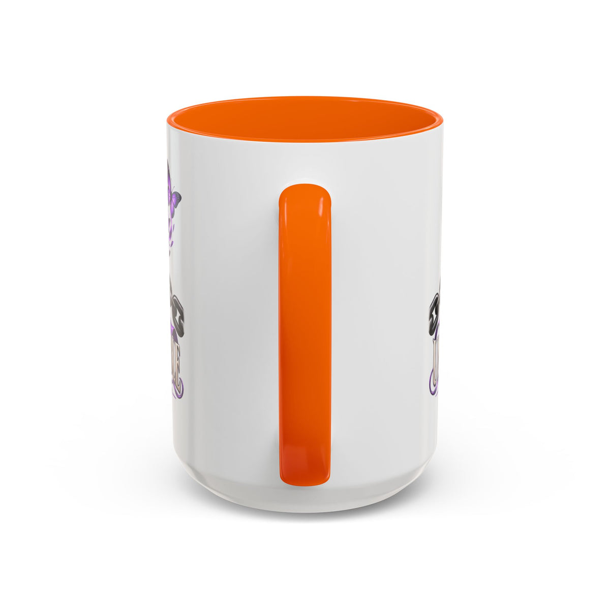 Unbreakable Purple Ribbon Coffee Mug —Domestic Violence Awareness Support Accent Mug