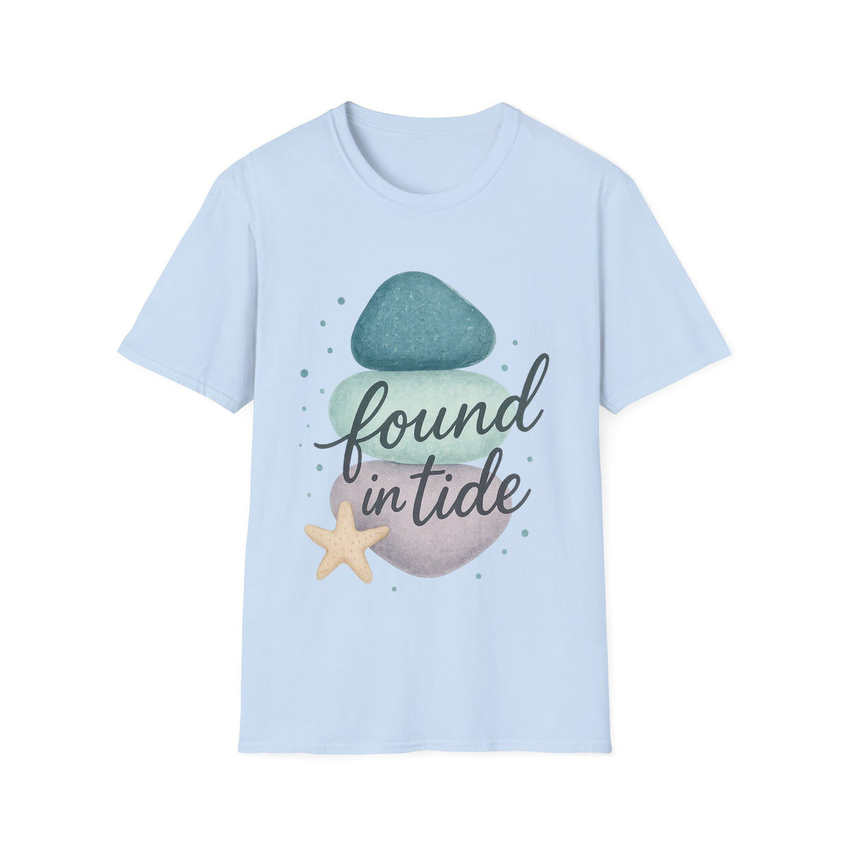 Found My Balance Beach Zen T-Shirt — Stacked Stones & Starfish Relaxation Tee - Trending Now - September 2026