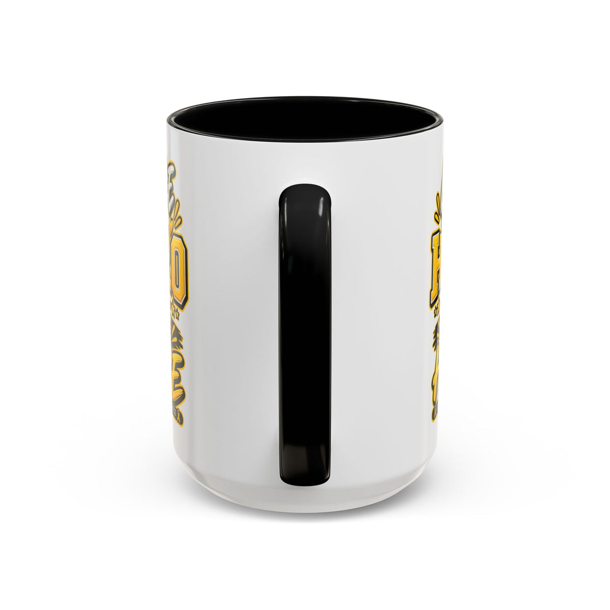 Little Hero Big Hope Coffee Mug — Childhood Cancer Awareness Accent Mug (11/15 oz)
