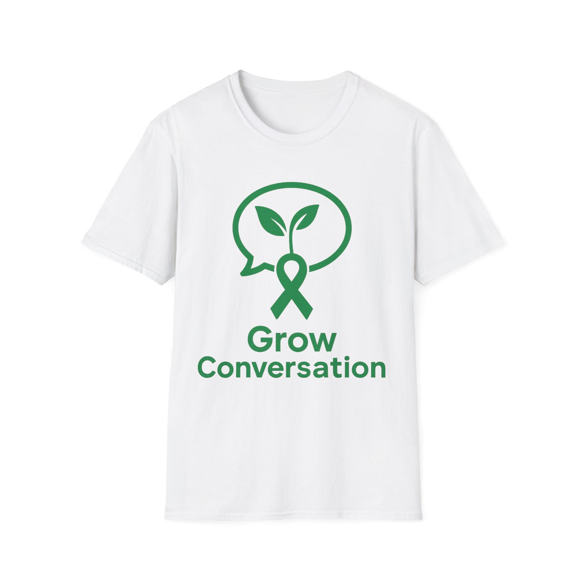 Grow Conversation Graphic Tee, Funny Mental Health Awareness Ribbon T-Shirt - Trending Now - September 2026