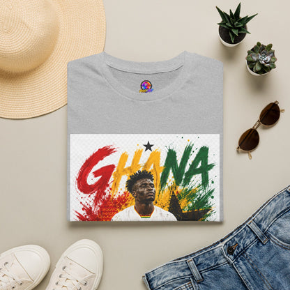 Ghana Football Player Graphic T-Shirt — Ghana Colors & Kudus Print