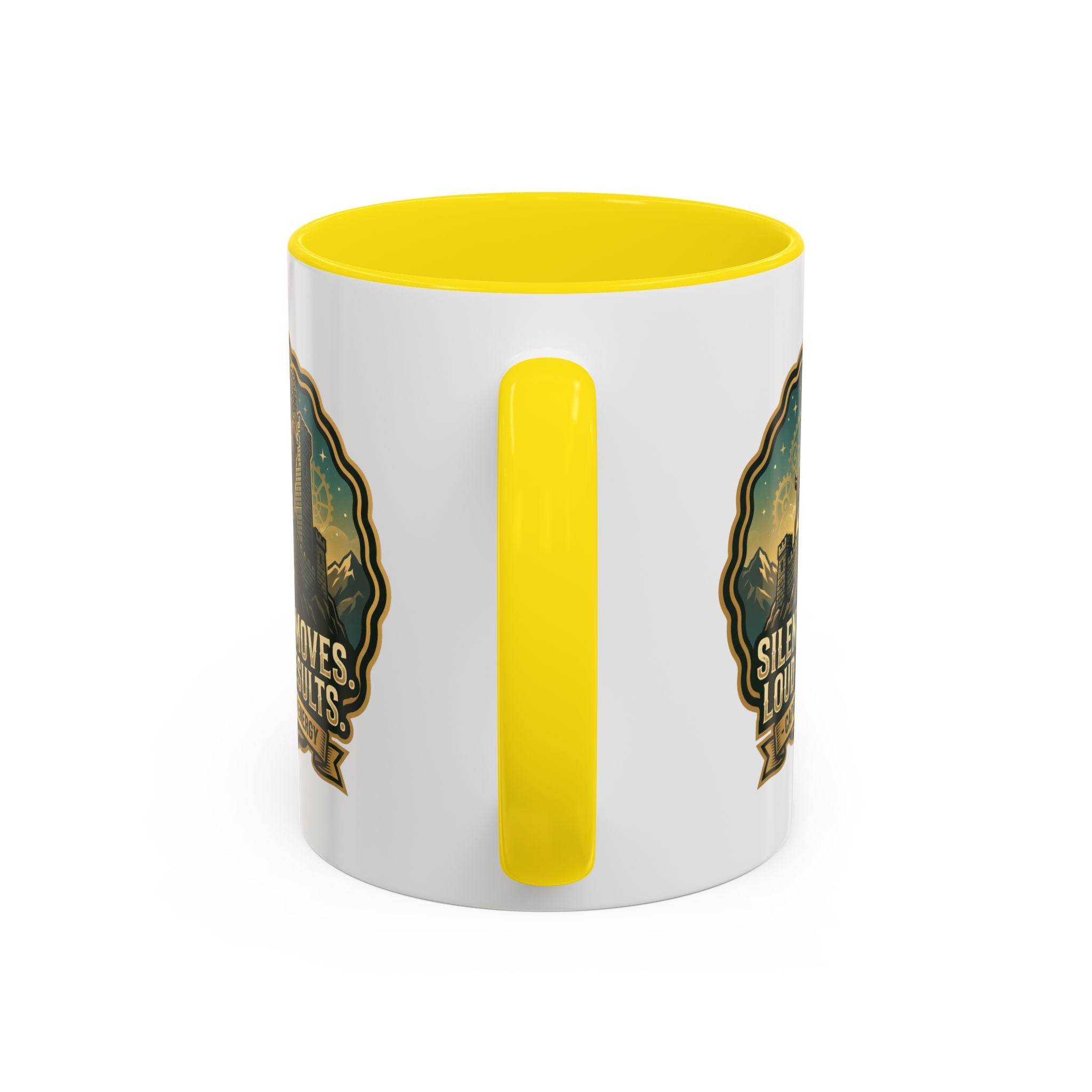 Capricorn Coffee Mug - "Silent Moves. Loud Results." Zodiac Goat Accent Mug