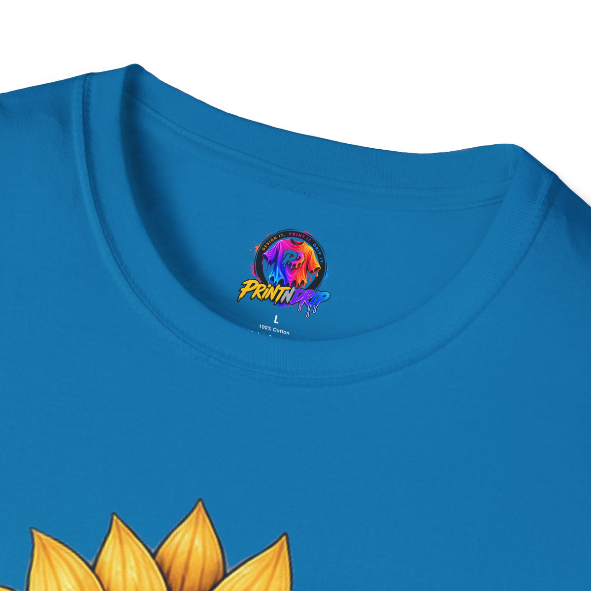 Childhood Cancer Awareness T-Shirt — "Hope Changes Lives" Sunflower Ribbon
