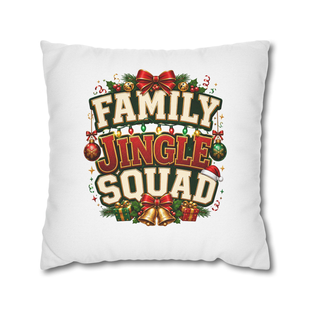 Christmas Pillowcase Family Jingle Squad Christmas Pillowcase