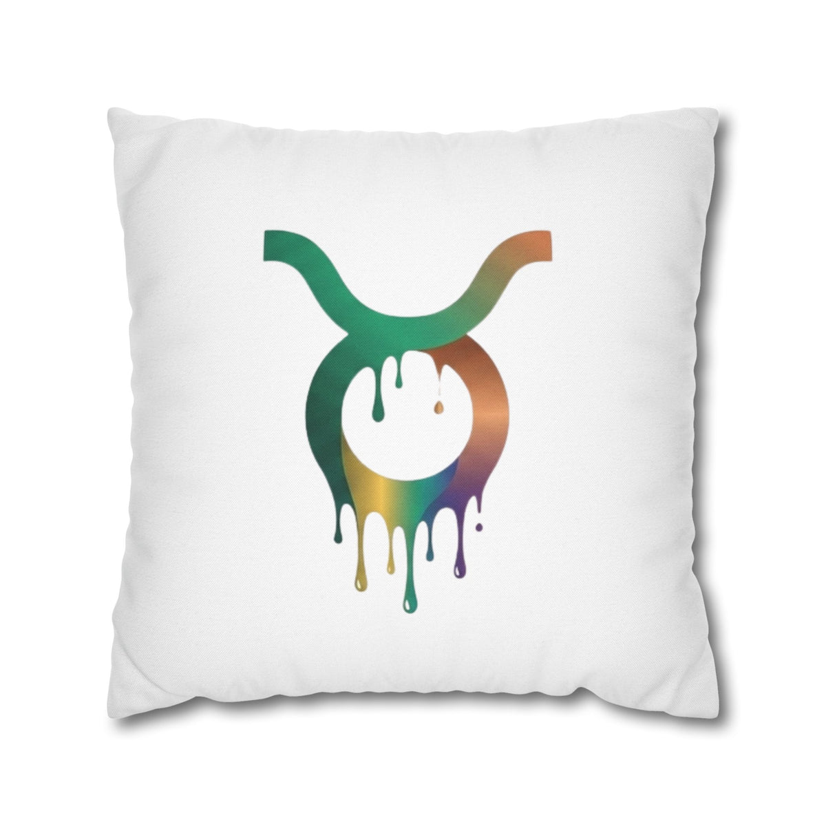 Taurus Drip Decorative Pillowcase — Zodiac Throw Pillow Cover