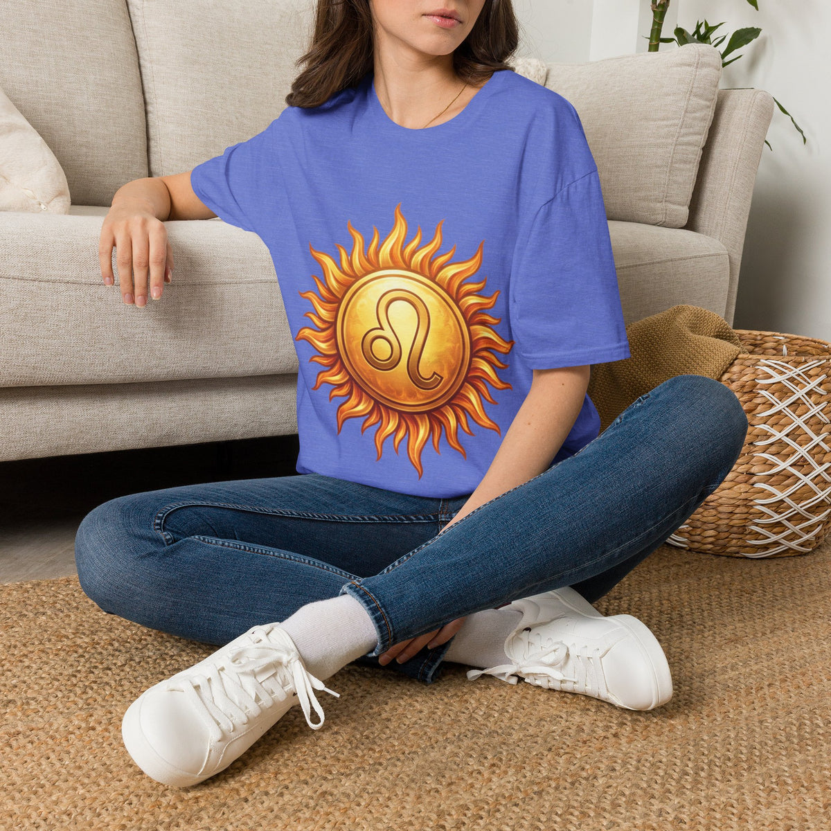 Leo Sun T‑Shirt — Zodiac Sunburst Graphic Tee