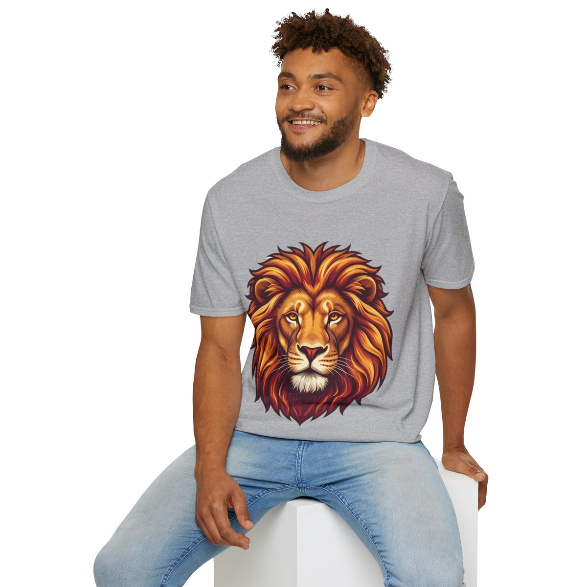 Leo Zodiac Lion Face T-Shirt — Majestic Lion Head Graphic Tee