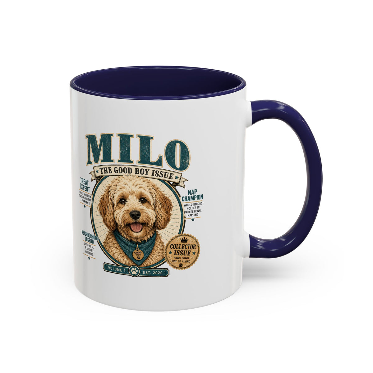 Milo Bailey Dog Dad Mom Milo Dog Mug — “The Good Boy Issue” Decorative Coffee Cup