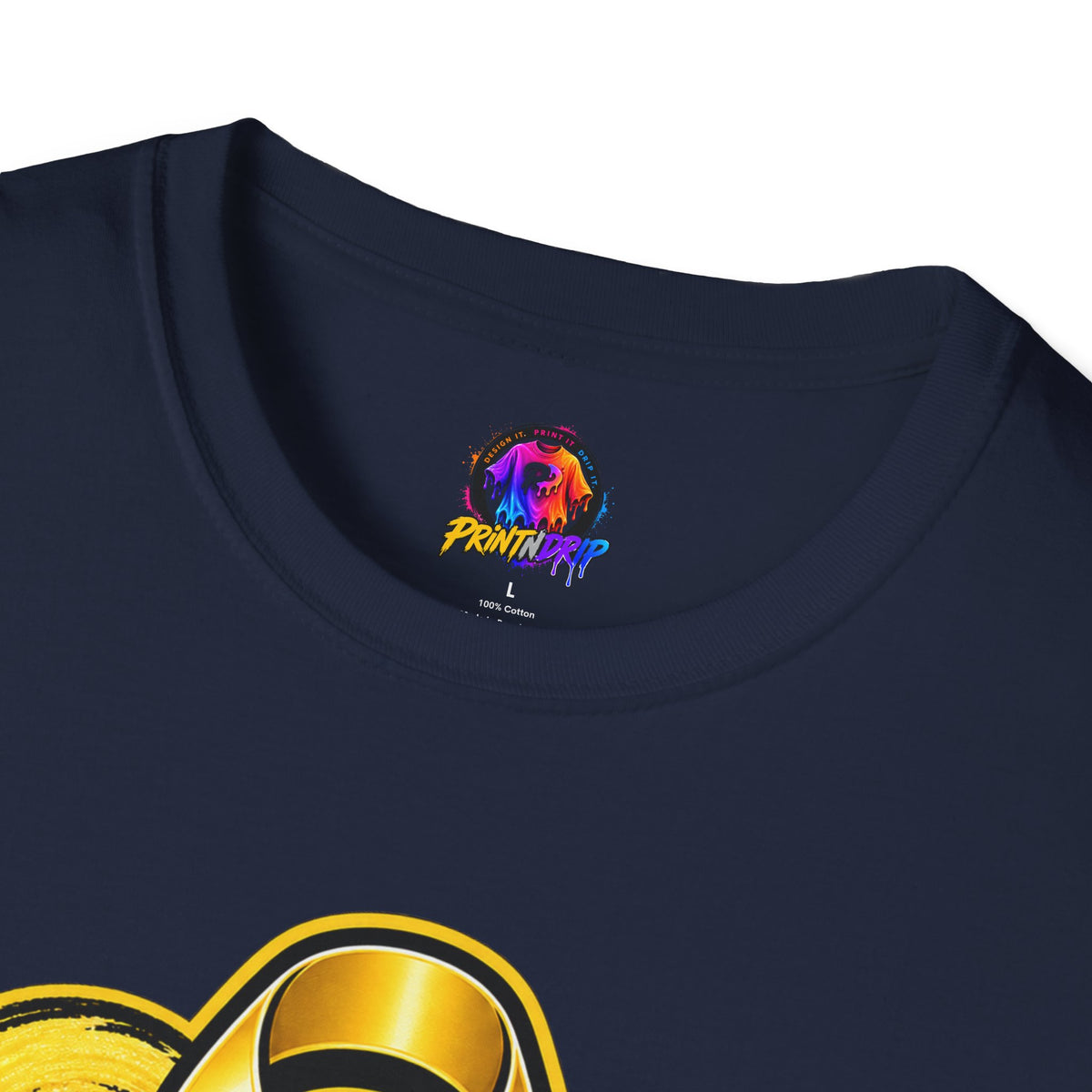 Gold September T-Shirt — Childhood Cancer Awareness Ribbon Tee