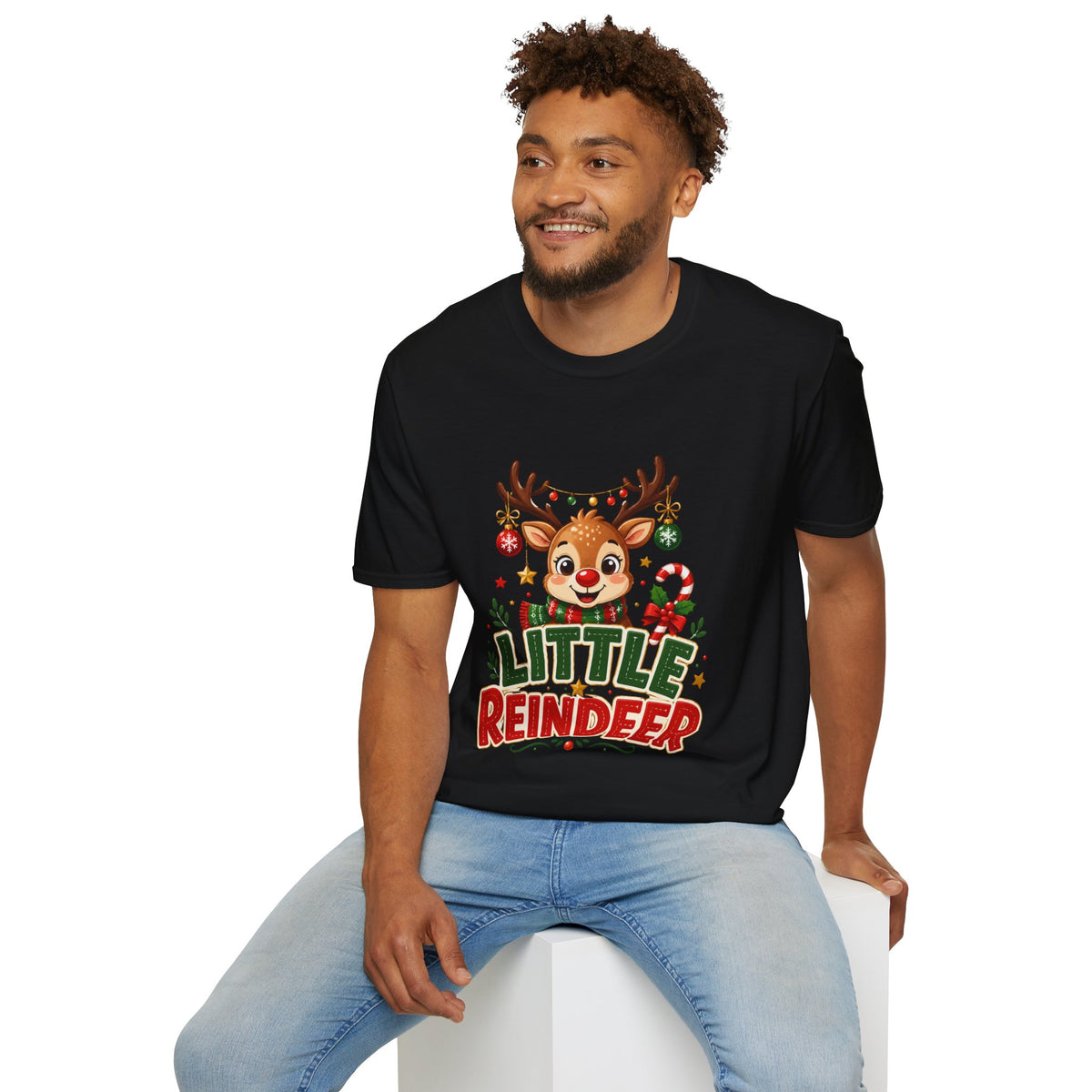 Little Reindeer T-Shirt — Cute Christmas Holiday Kids & Family Shirt