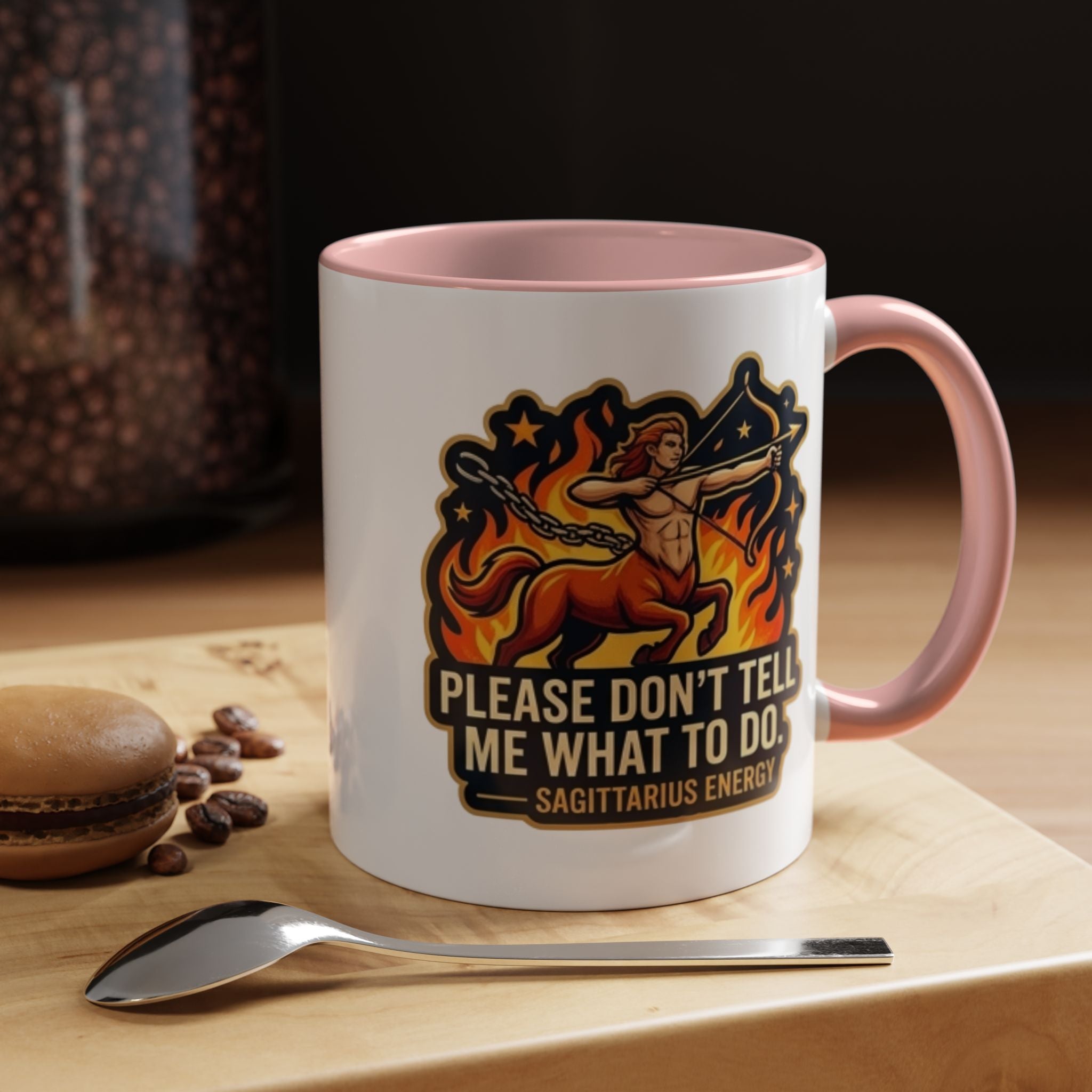 Sagittarius Coffee Mug — "Please Don't Tell Me What To Do" Zodiac Accent Mug (11/15oz)