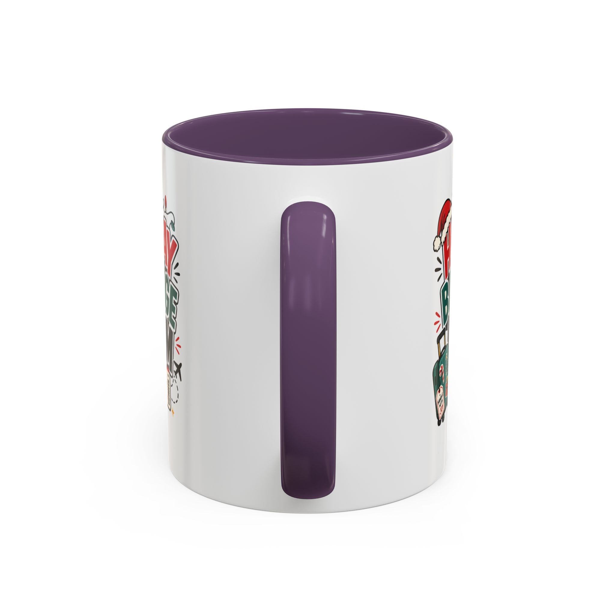 Modern Day Christmas Holiday Baggage Claim Coffee Mug — Funny Christmas Travel Gift (11/15oz)
