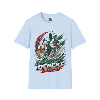 Algeria Football Fan Tee — "Green Desert Fire" Soccer Shirt