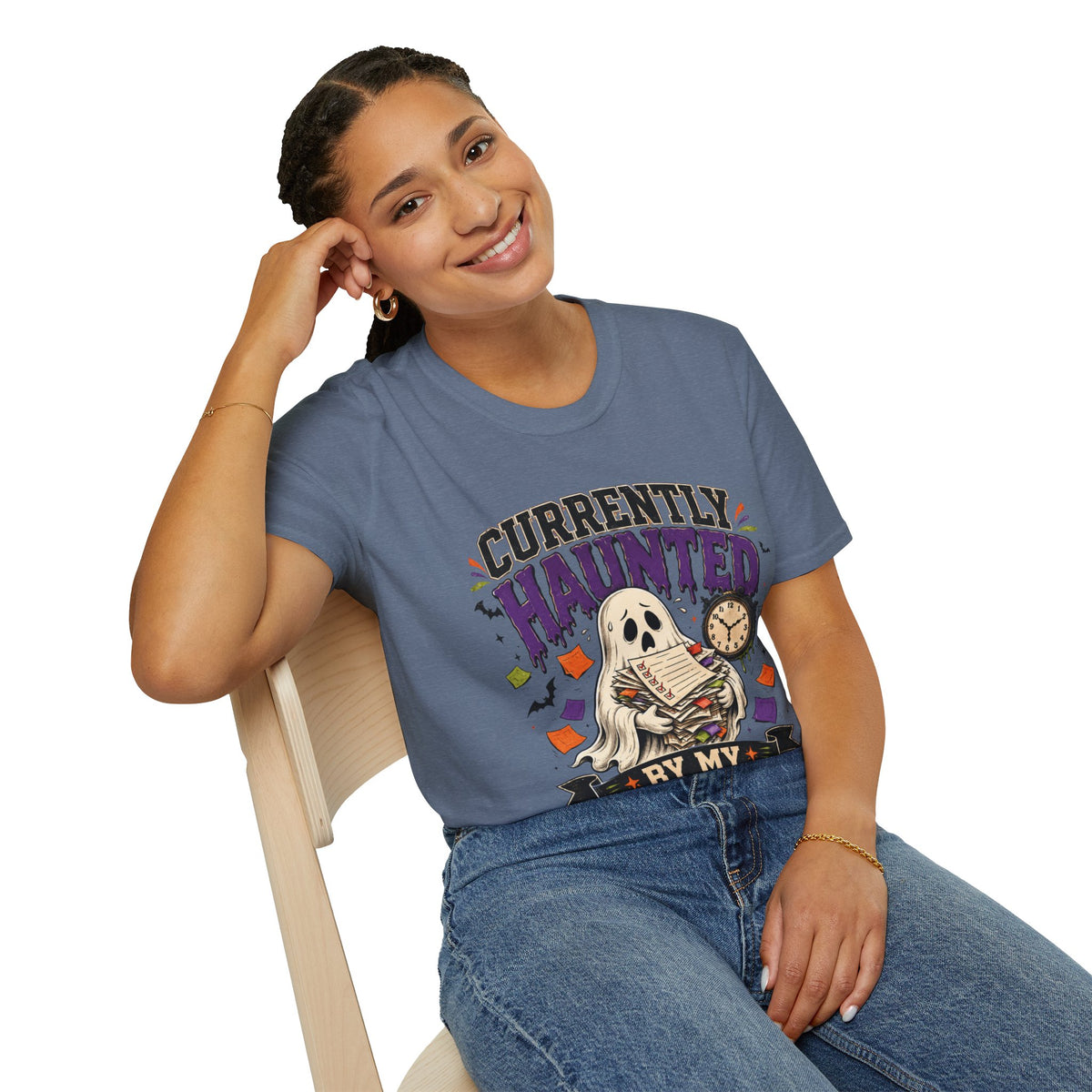 Halloween Currently Haunted Unisex Softstyle T-Shirt