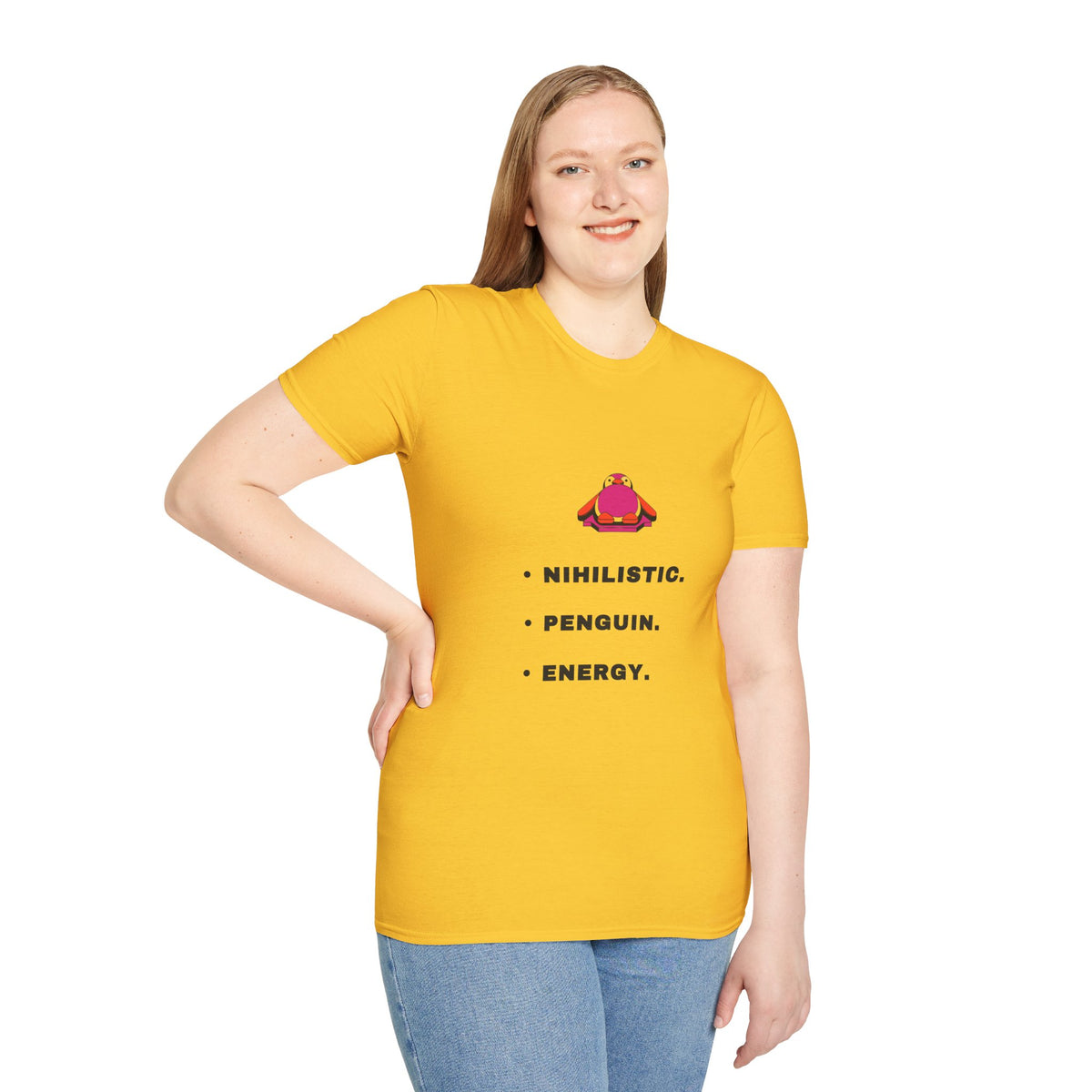 Nihilistic Penguin T-Shirt — Cute Minimalist Graphic Tee - Trending Now - September 2026