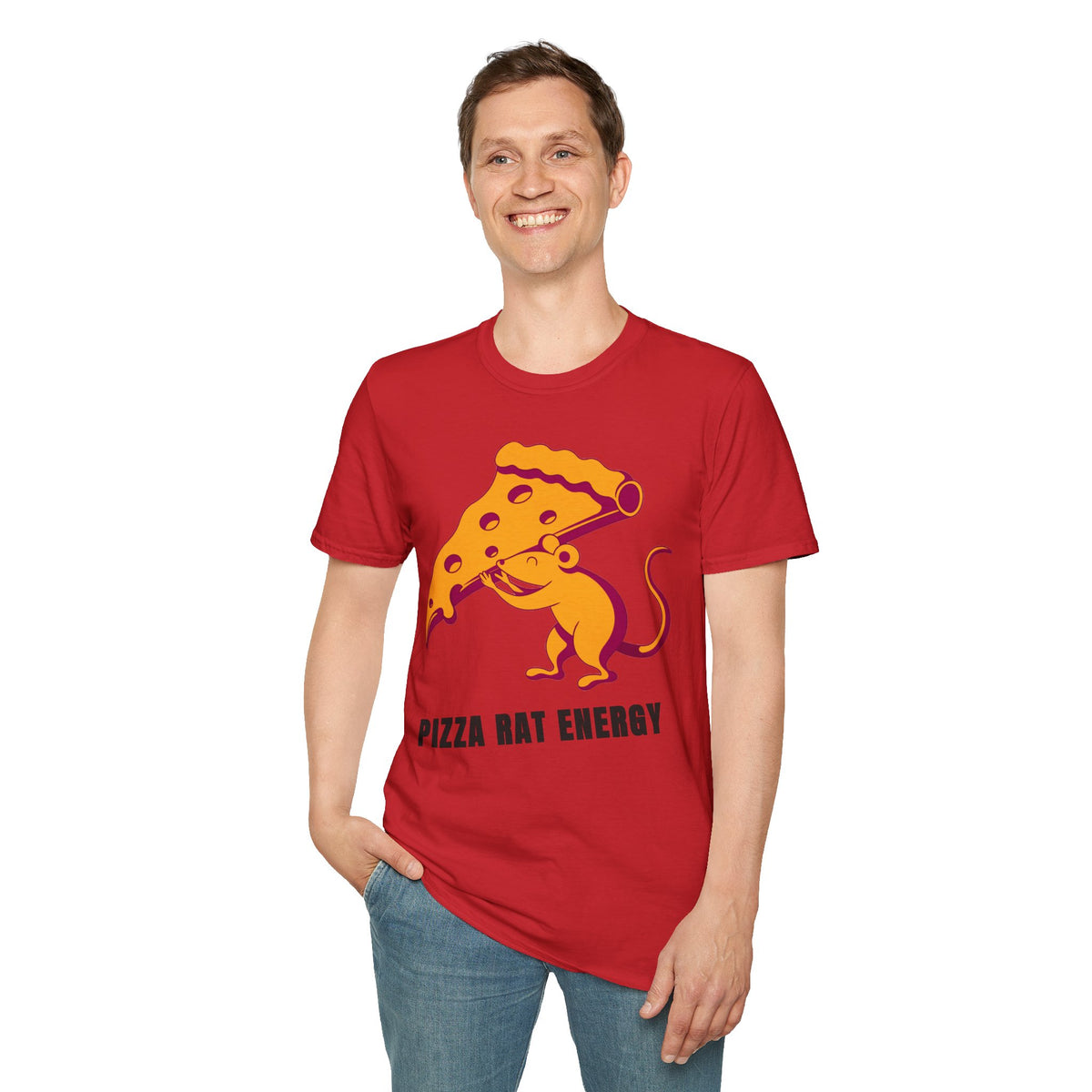 Pizza Rat Energy T-Shirt — Funny Pizza Slice & Rat Graphic Tee - Trending Now - September 2026