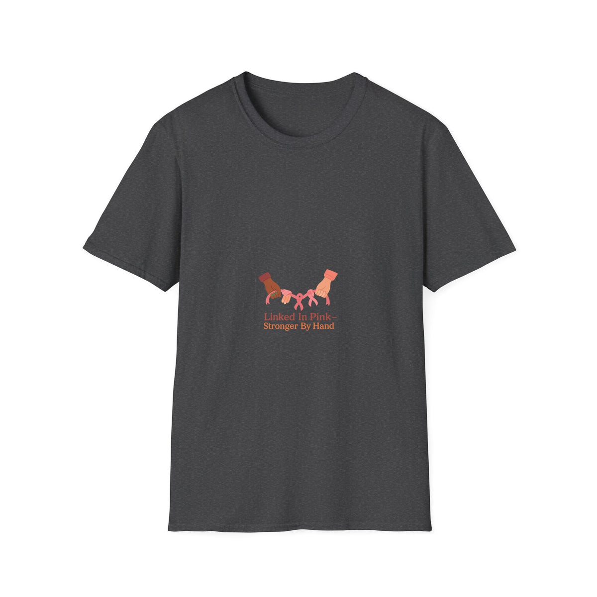 Linked In Pink Stronger By Hand T-Shirt, Breast Cancer Support Dog Lover Tee - Trending Now - September 2026