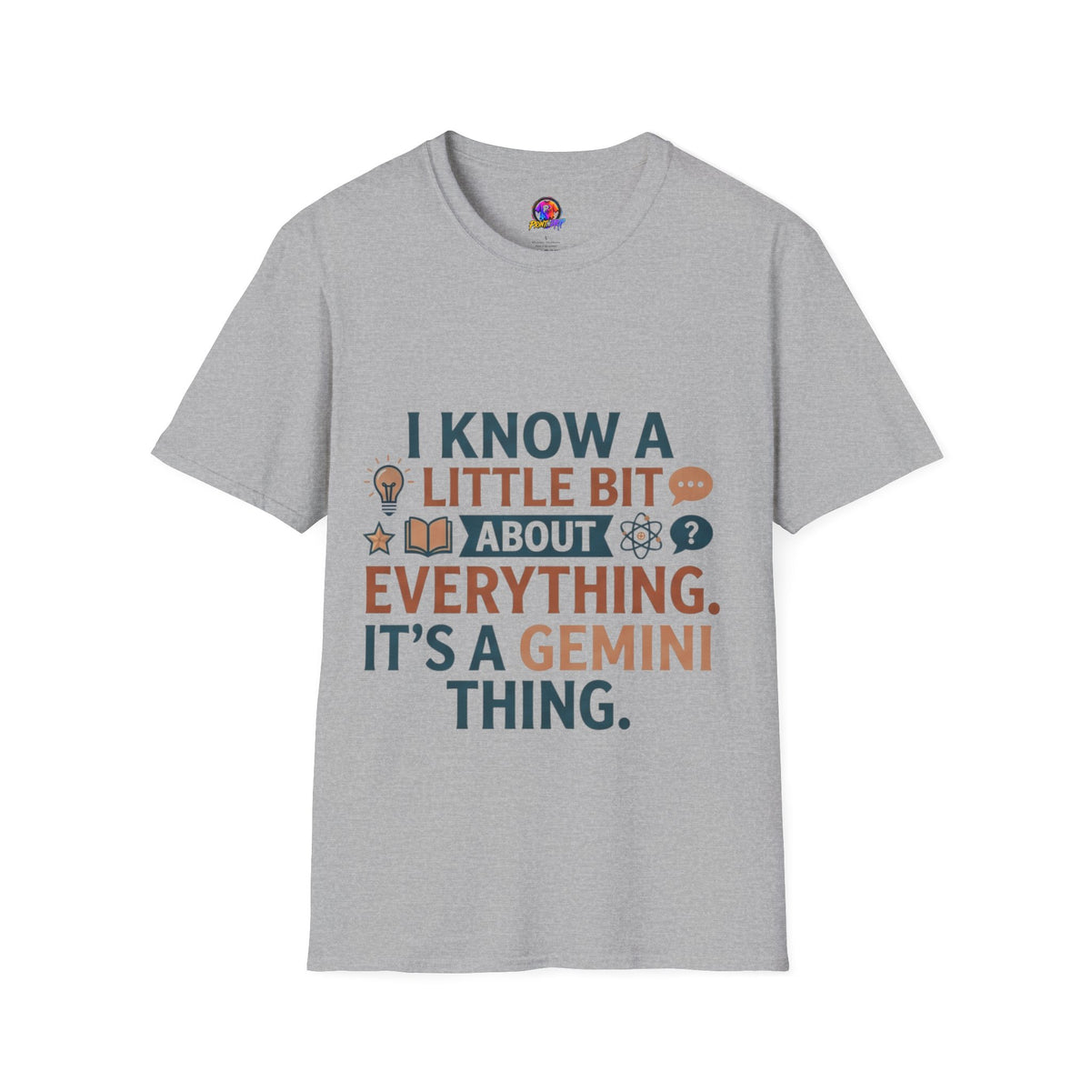 Gemini Funny Horoscope T‑Shirt — "I Know A Little Bit About Everything, It's A Gemini Thing"