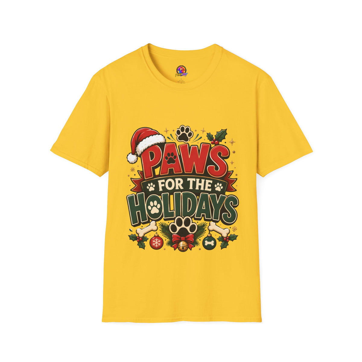 Paws for the Holidays T-Shirt — Festive Christmas Pet Lover Tee