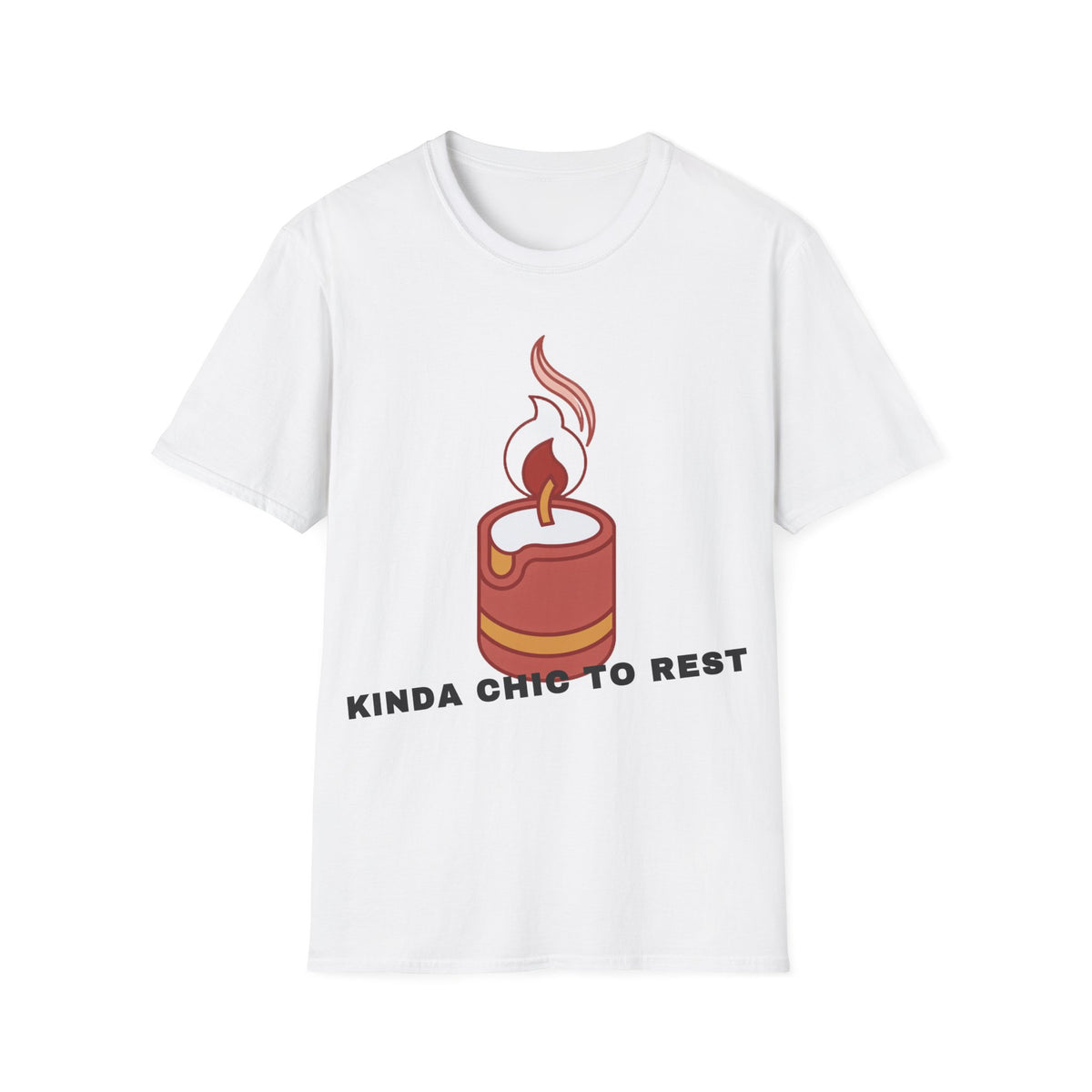 Candle Graphic T-Shirt — 'Kinda Lit' Cozy Candle Tee - Trending Now - September 2026